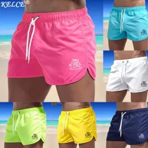 2022 New Men's Shorts Letter Printed Beach Boardshorts Surfing Pants Summer Swimwear Male Jogging Exercise Swimming Sweatpants