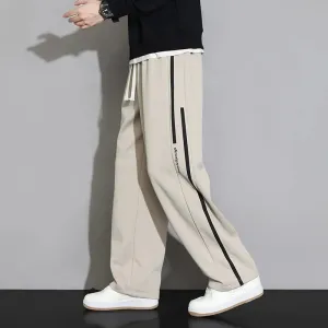 2024 New Sweatpants Men Baggy Joggers Wide Leg Pants Neutral Breathable Loose Outdoor Trousers Fashion Design Jogging Pants