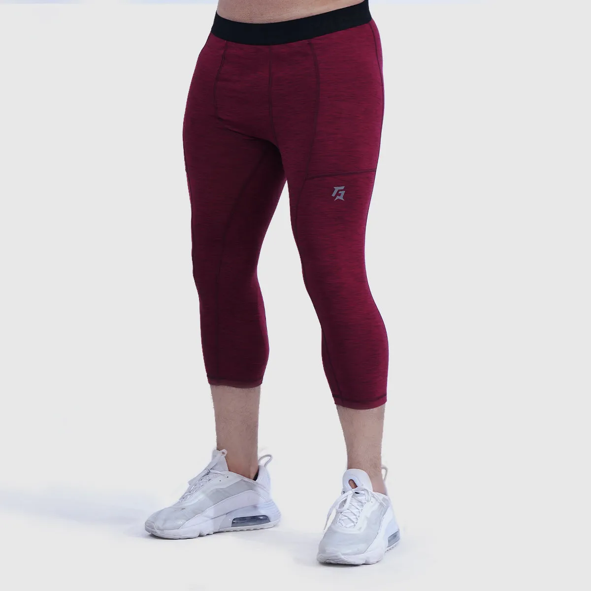 Armour Compression 3/4 Pants (MLNG-Maroon)