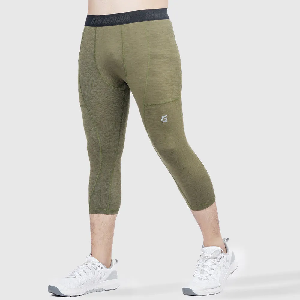 Armour Compression 3/4 Pants (MLNG-Olive)