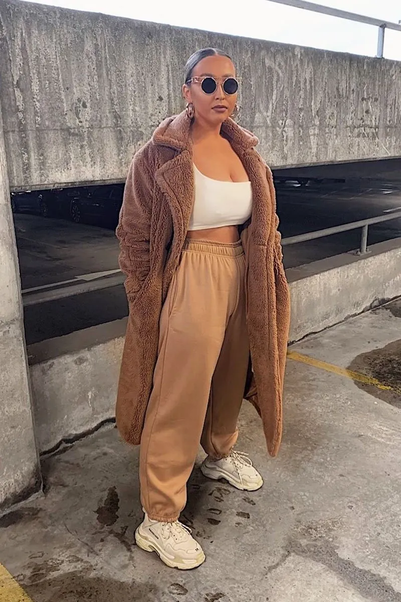 Camel Oversized Joggers - Erica