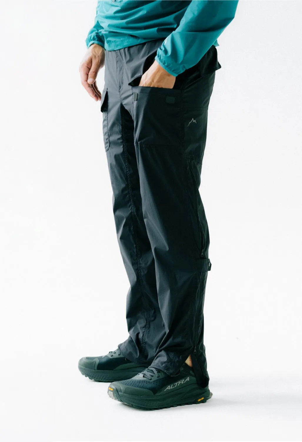 Cayl Flap Pocket Vent Pants - Black