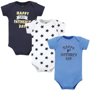 Hudson Baby Cotton Bodysuits, Boy Mothers Fathers Day