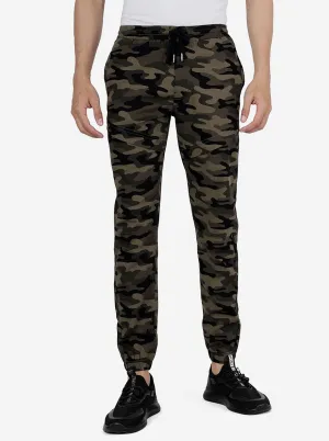 Olive Camo Printed Slim Fit Jogger | Greenfibre