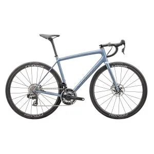 SPECIALIZED SWORKS Aethos 2025 Road Bike includes Hammerhead Karoo - LTD Satin Glacial Metallic / 25% Choas Pearl